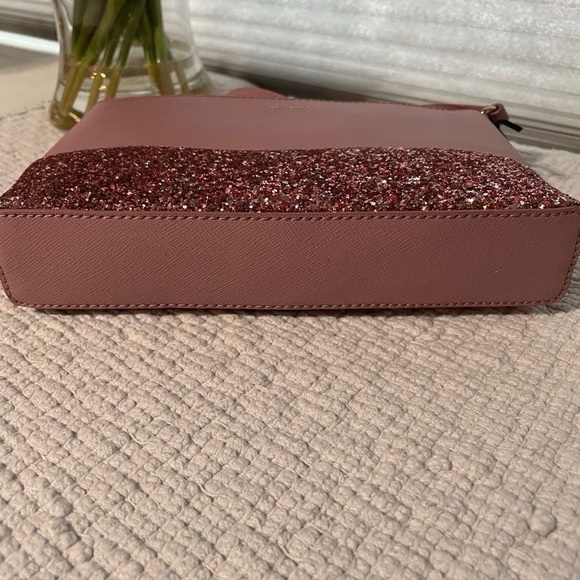 NWT Kate Spade Crossbody Dusty Peony w/Sparkles - Picture 4 of 11